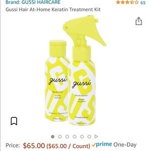 Gussi Smooth Operator and Squeaky Clean, Keratin treatment. Used once.